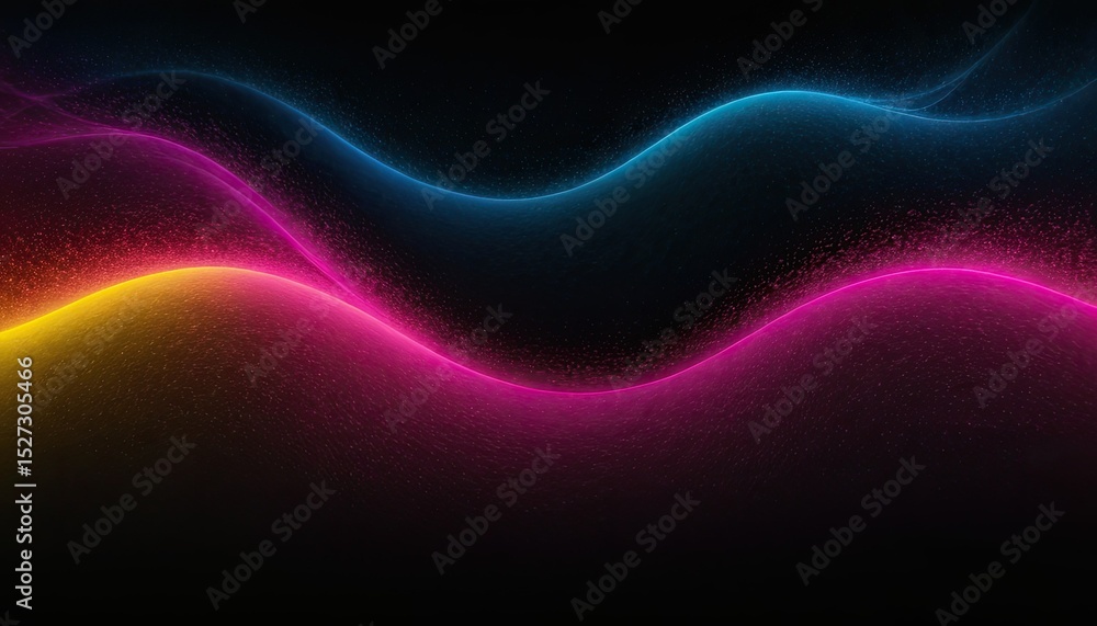 Fototapeta premium Abstract flowing neon color wave lights background Generative AI AIG21 1
