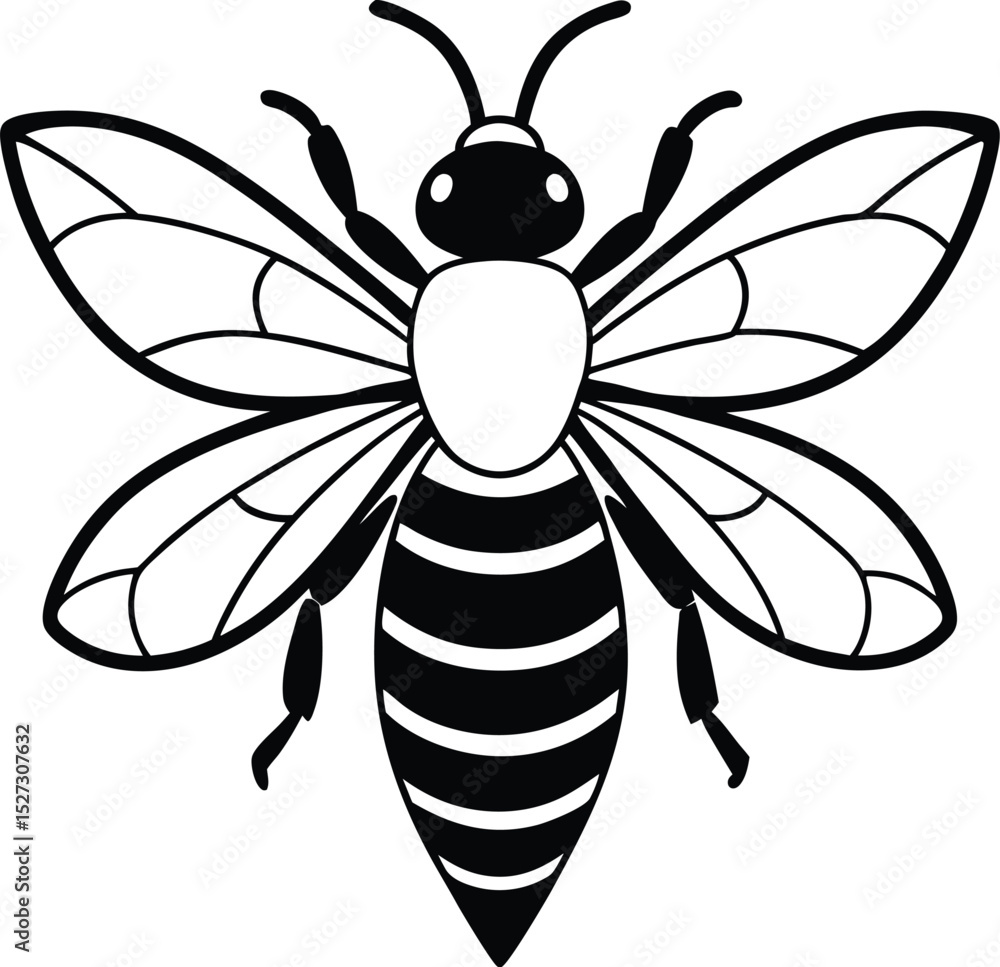 Obraz premium bee and flower