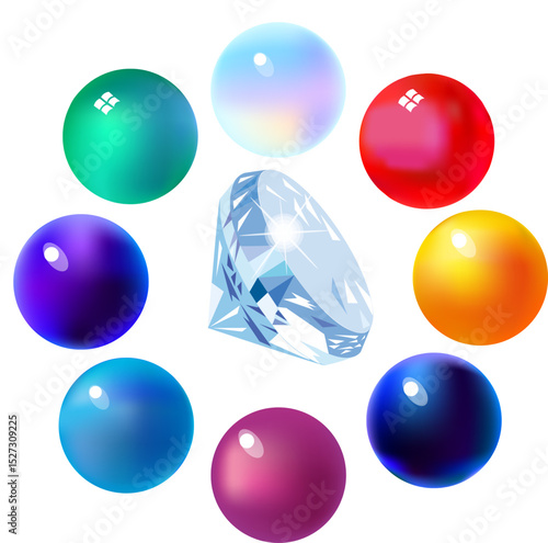 Amethyst ,diamond, alexandrite ,moonstone ,amber, garnet ,emerald