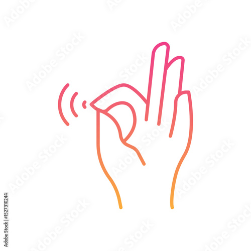 Virtual Touch Icon vector