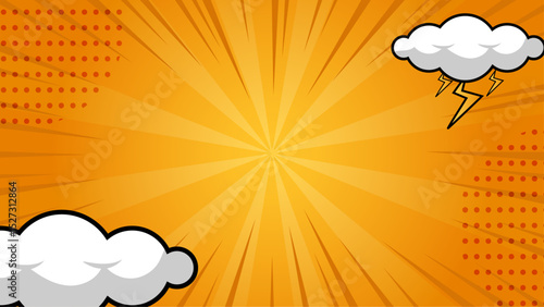 Colored flat design comic style background