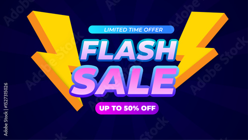 Abstract colorful flash sales background concept