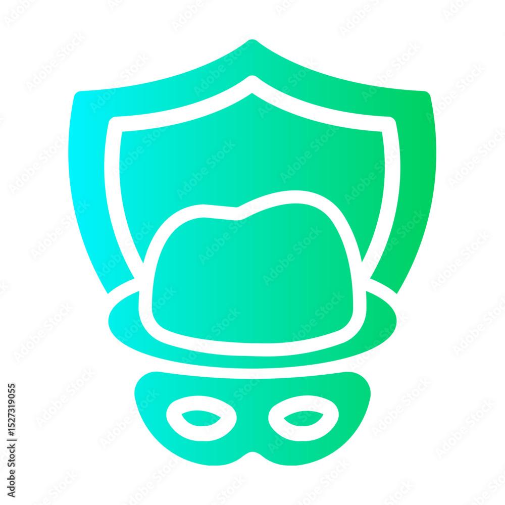 Obraz premium theft insurance Gradient icon