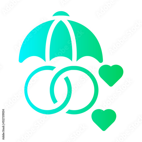 wedding insurance Gradient icon
