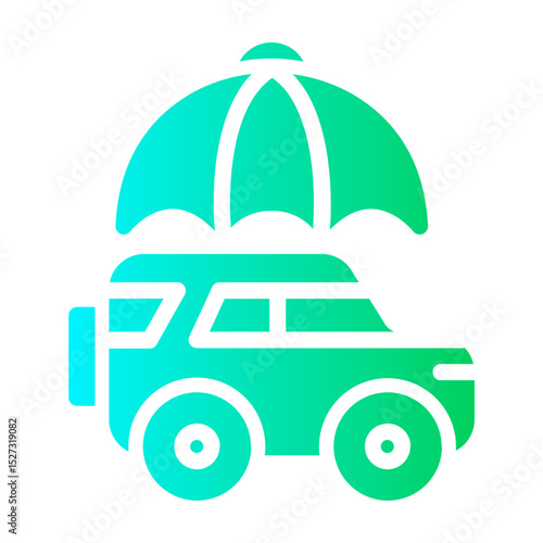 car insurance Gradient icon