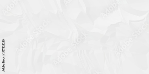 White abstract crumple obsolete billboard rumple. wrinkle ripped creased white crumple aged closeup craft document grunge recycling paper background.	
