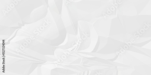 White abstract crumple obsolete billboard rumple. wrinkle ripped creased white crumple aged closeup craft document grunge recycling paper background.	
