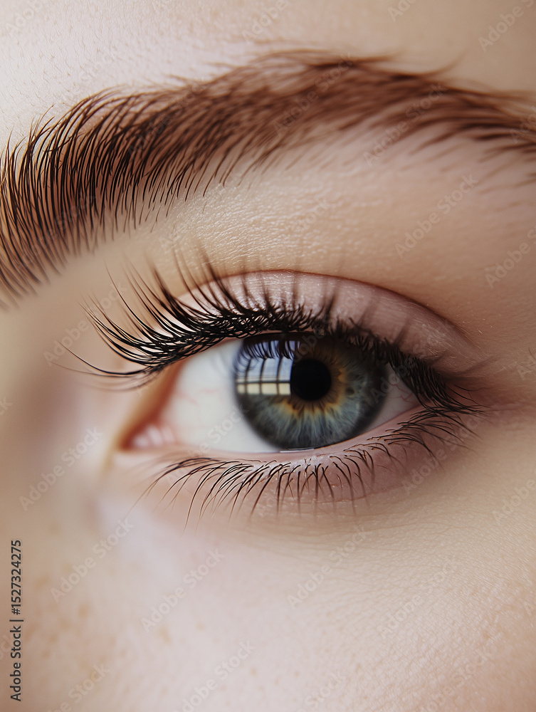 Obraz premium close up of female eye ai generative.