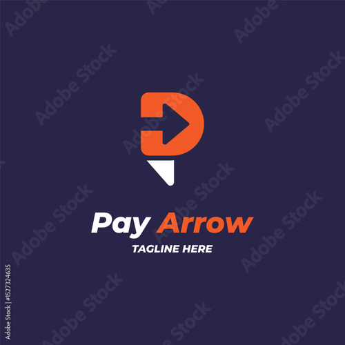 Free Download P Arrow Logo Concept for Payment Method - GFXLoad