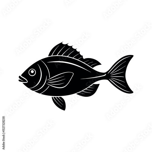 tang fish vector silhouette