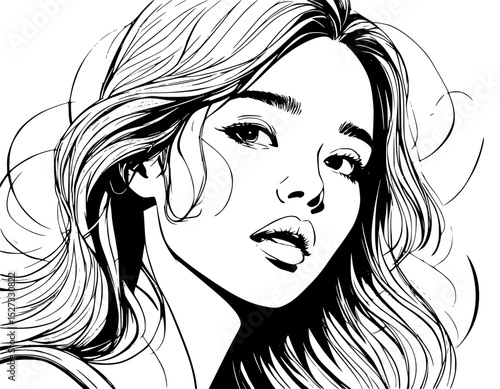 Vector Beautiful Girl