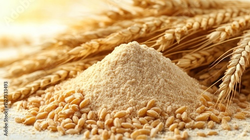 Wheat flour and wheat grains