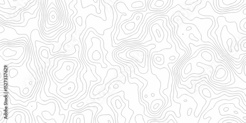 Minimal Lines Topographic contour lines grid map seamless pattern. Geographic mountain relief. Abstract lines background. Contour maps. illustration, Topo contour map design.	