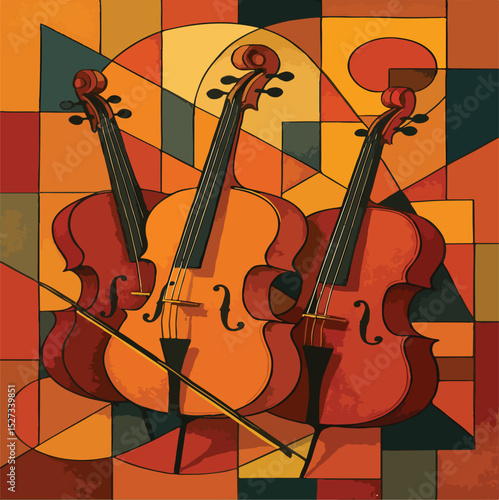 music background with musical instruments