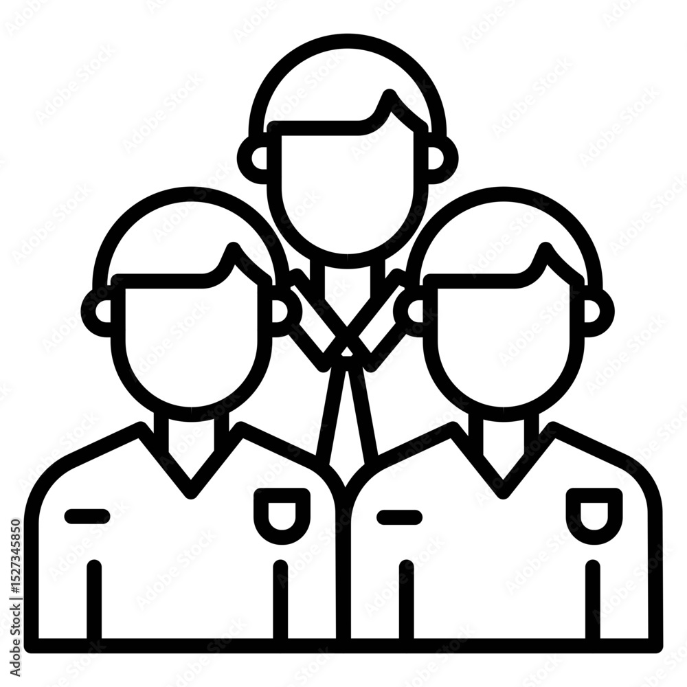 Obraz premium Staff Vector Icon