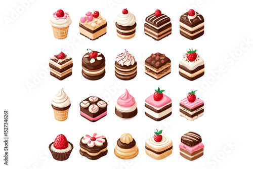 set of cakes