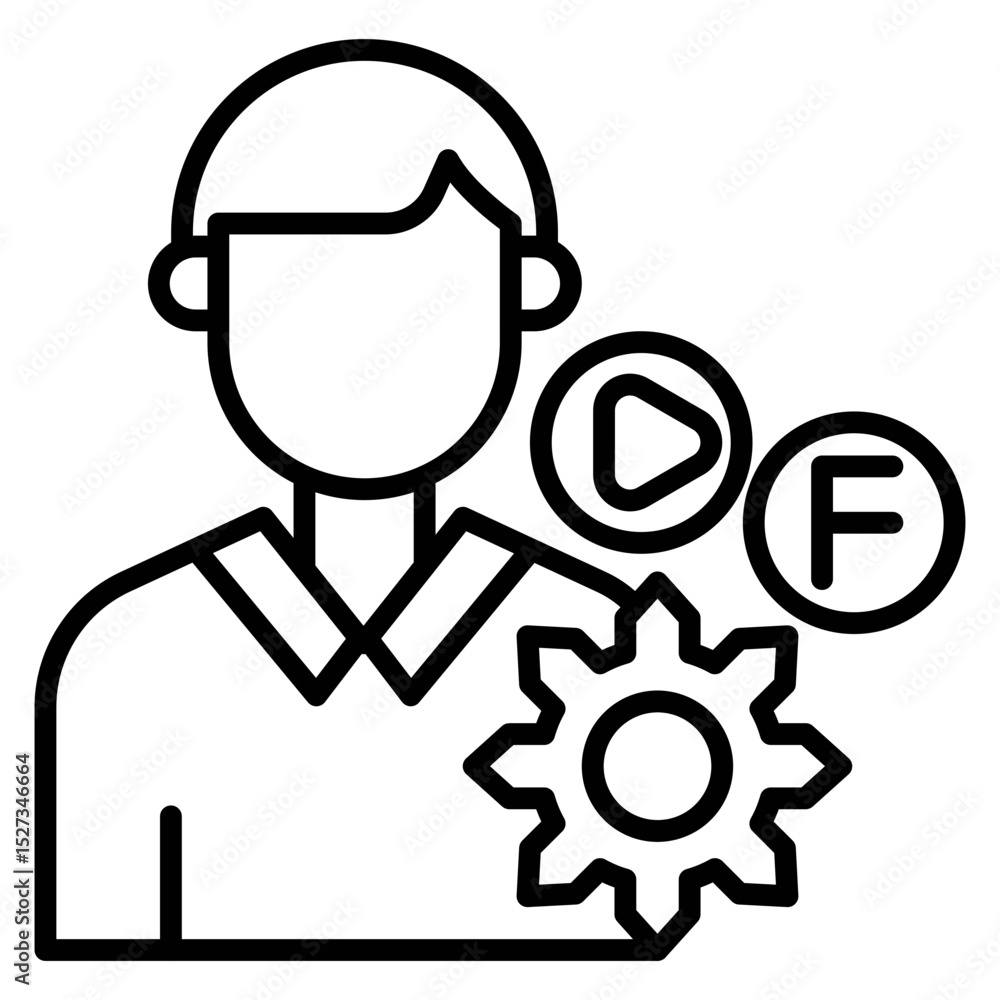 Management Vector Icon Management Vector Icon