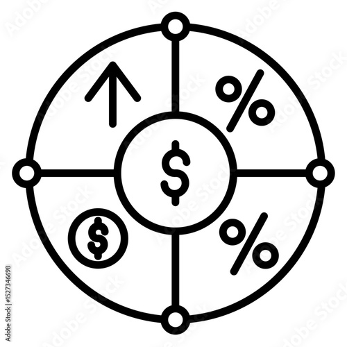 Profit Margin Vector Icon