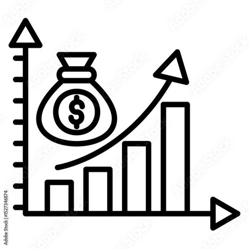 Revenue Stream Vector Icon