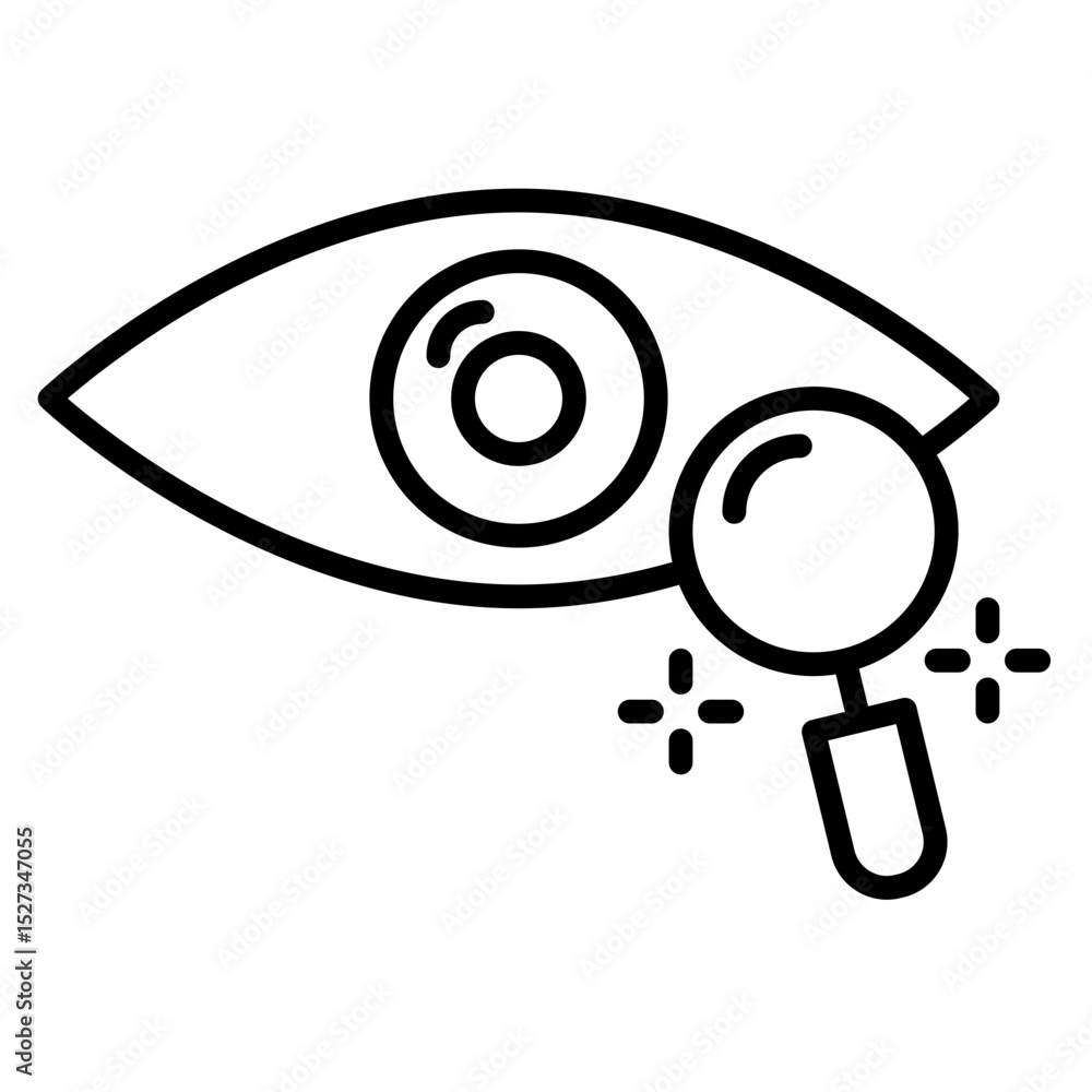 Vision Test Vector Icon Vision Test Vector Icon