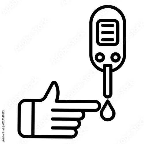 Glucose Test Vector Icon