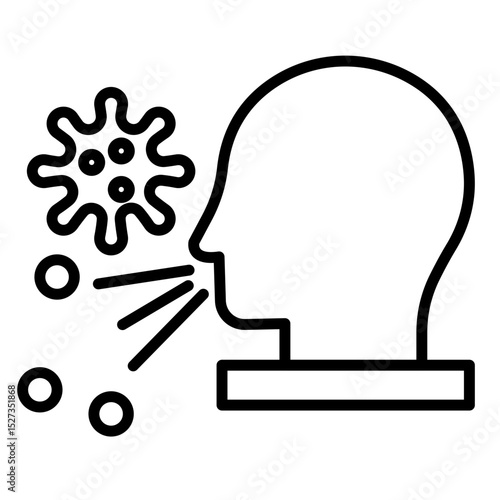 Airborne Disease Vector Icon