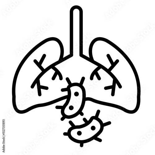 Drug-Resistant TB Vector Icon