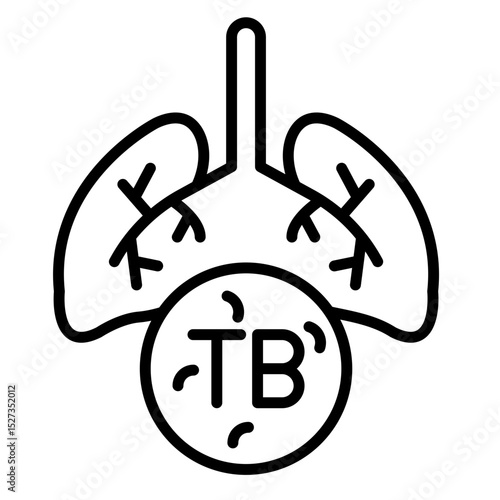 TB Risk Icon Vector Icon