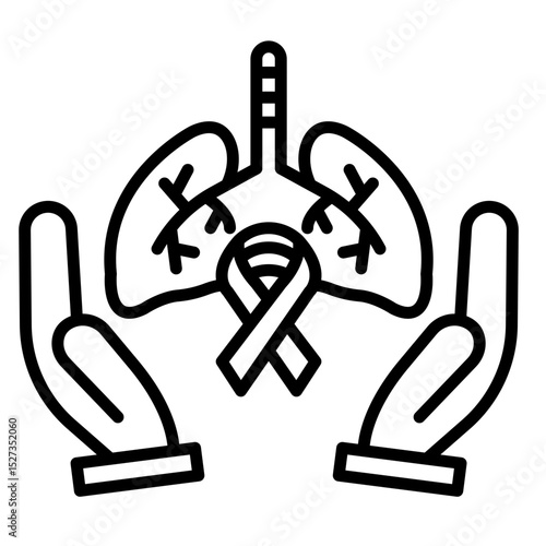 TB Awareness Event Vector Icon