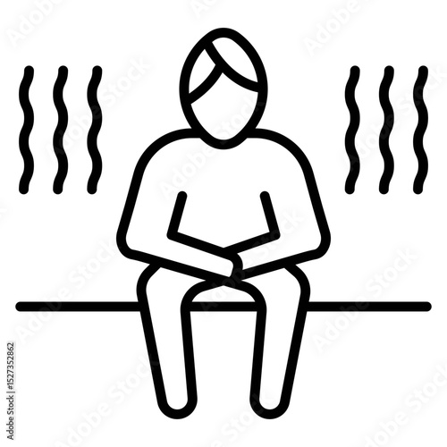 Steam Room Vector Icon