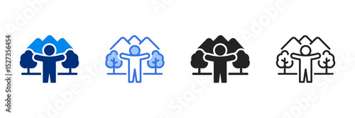 Healing Icon Set Multiple Style Vector Illustration