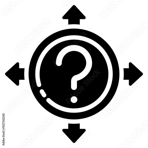 Uncertainty Glyph Icon
