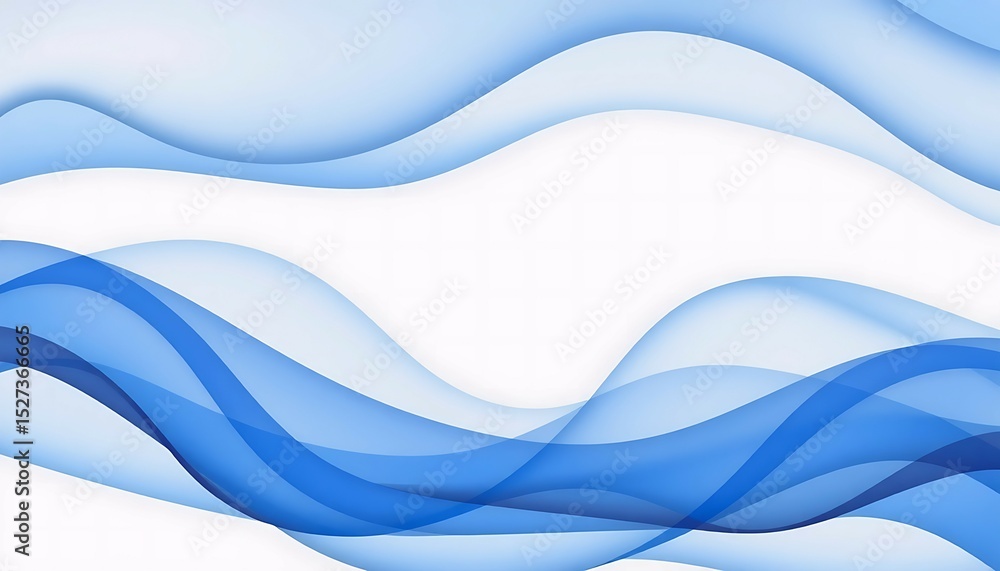 Obraz premium Stunning Blue Wave Abstract Background: Perfect for Designs & Presentations