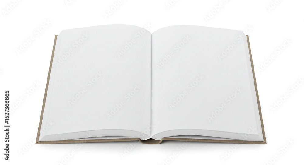 Open Blank Book with Empty White Pages and Brown Cover on Isolated Background, High Resolution Mockup of a Blank Open Book for Custom Text or Images Open Blank Book with Empty White Pages and Brown Cover on Isolated Background, High Resolution Mockup of a Blank Open Book for Custom Text or Images