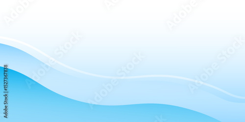 Modern white wavy glowing lines on a blue background. Futuristic digital high-technology pattern design abstract simple