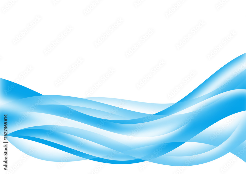 Naklejka premium SIMPLE WAVE ABSTRACT BACKGROUND LIGHT BLUE ELEGANT