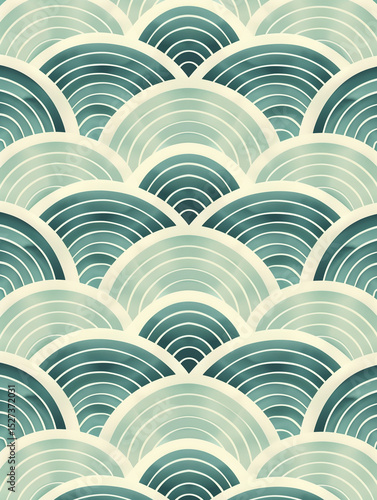 Abstract seamless vector wave pattern for textile or paper design