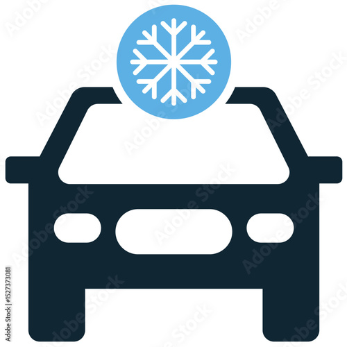 Car air conditioner icon vector for vehicle cooling systems, climate control, and comfort. It's ideal for automotive repair and related services.