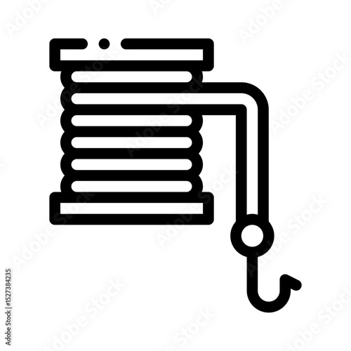 fishing line line icon