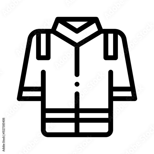 fireproof suit line icon