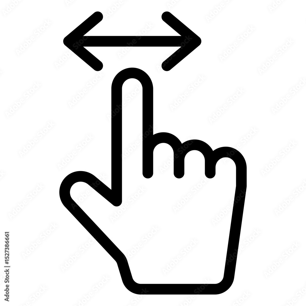 Fototapeta premium 확대하기 손가락 아이콘