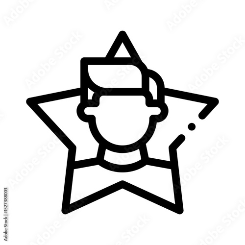 celebrity line icon