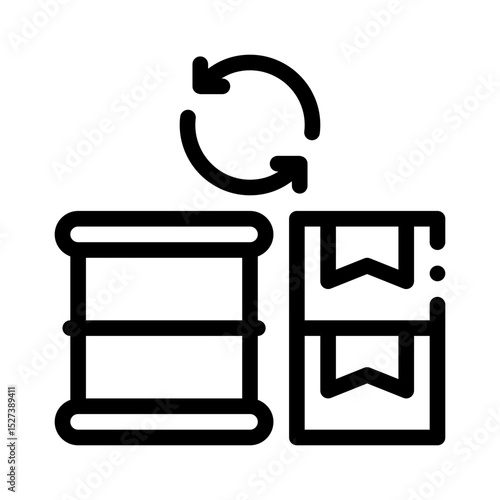 raw materials line icon