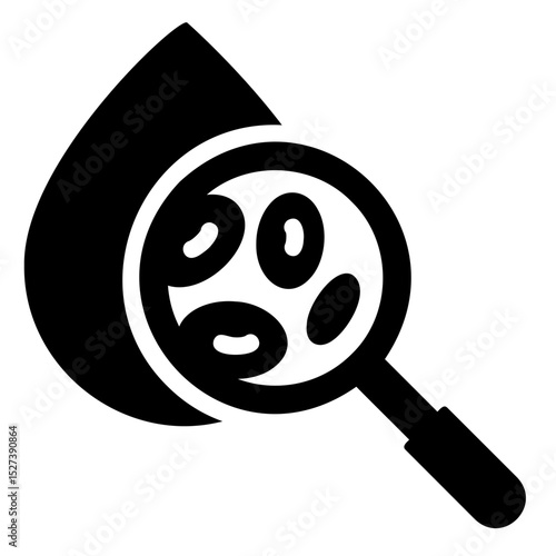 blood analysis Solid icon