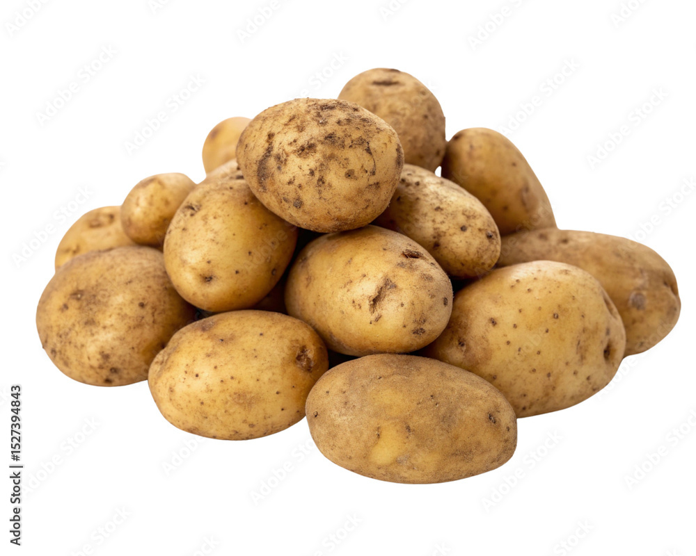potatoes isolated on white background potatoes isolated on white background