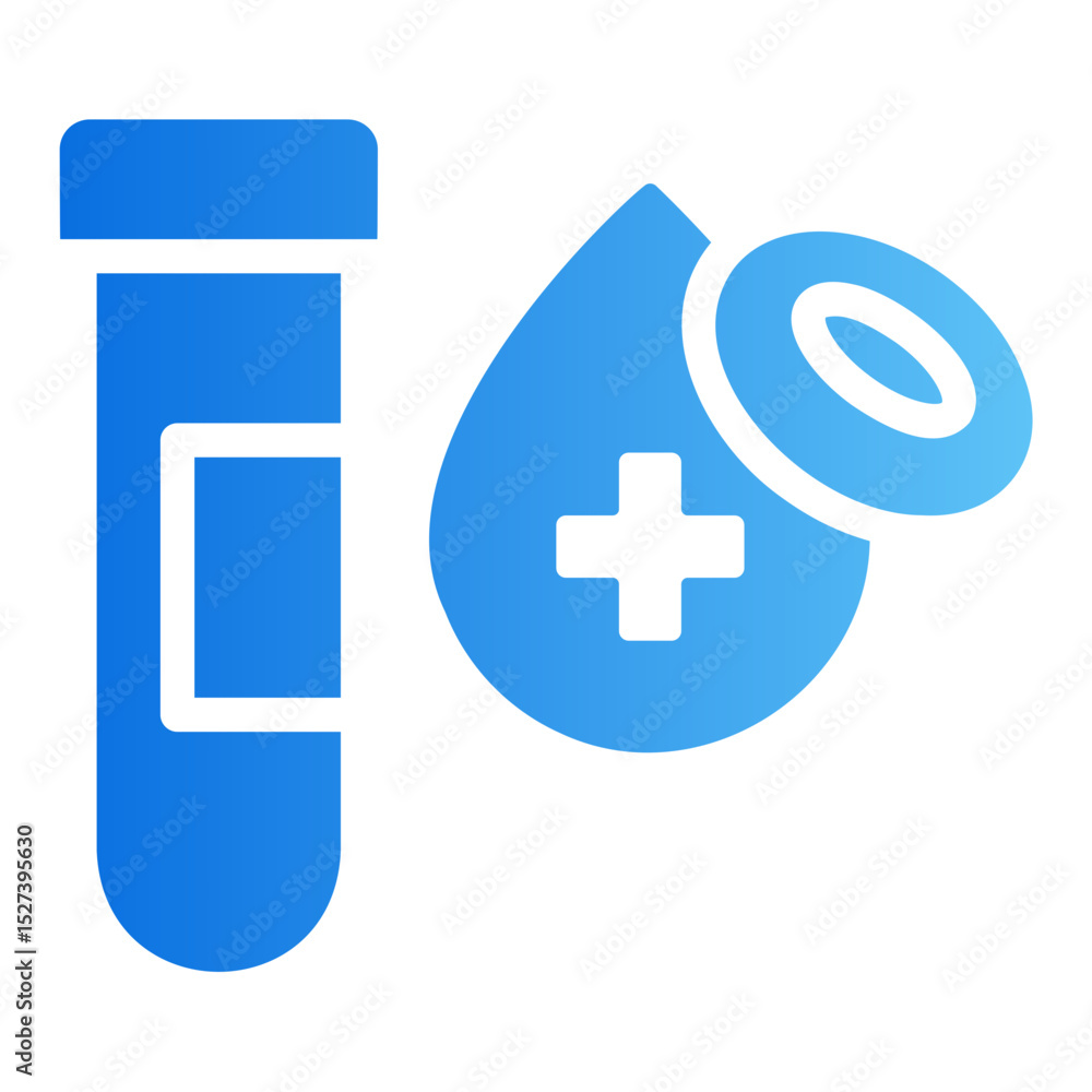 Obraz premium blood test Gradient icon