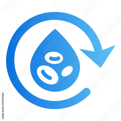 blood regeneration Gradient icon