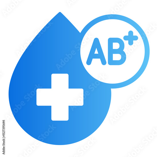 blood type ab+ Gradient icon