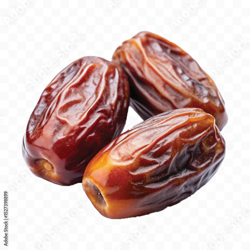 realistic 3d fresh date fruits isolated on transparent background