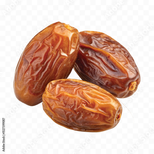 realistic 3d fresh date fruits isolated on transparent background
